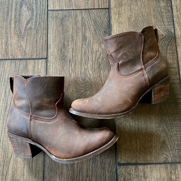 ❗️SOLD❗️Leather Booties - Picture 7 of 9